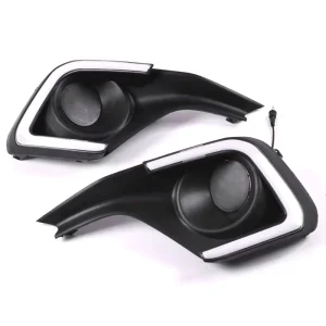 2PCS LED Daytime Running Light Turn Yellow Signal Relay Waterproof Car 12V LED DRL for Suzuki Swift Fog Lamp Parts