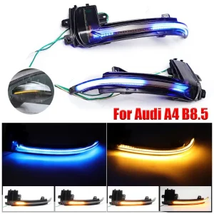 2PCS LED Dynamic Indicator Signal Lamps for Audi A4 A5 B8.5 S5 A3 8P RS3 RS4 RS5 Rearview Sequential Turn Signal Lights