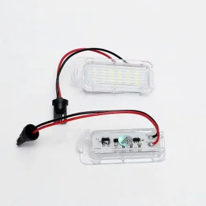 2PCS LED License Plate Light Car Truck License Number Plate Light for FORD Fiesta Focus 3 C MAX Mondeo 4 Galaxy KUGA