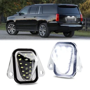 2PCS LED License Plate Light for Chevrolet Suburban 1500 2500 Tahoe GMC Yukon Cadillac Escalade 07-14 Tail License Lamp