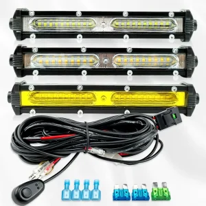 2PCS LED Light Bar 108W Spot Flood Combo Led Off Road Lights LED Light Bar With 10ft Wiring Harness Kit