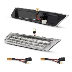 2PCS LED Turn Signal Light Side Marker Lights for Porsche 997 911 Boxster 987 Cayman 987C
