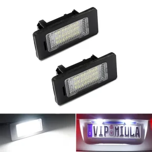 2Pcs 12V Car Rear LED License Number Plate Light 63267193293 63267165646 for BMW E39 E82 E88 E90 Component