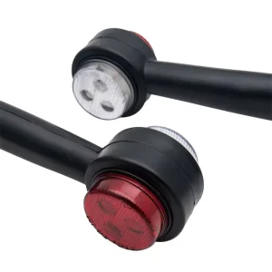 2Pcs 12V Waterproof Durable Outline Side Marker Lights 18.8cm Car LED Bulb for Trailer Truck