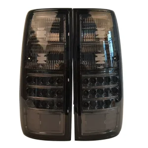 2Pcs Car Modified LED Black Taillights for Toyota Land Cruiser FJ80 LC80 FJ82 LC82 Rear Lights