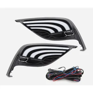 2Pcs DRL for Toyota Camry LED Daytime Running Lights Daylight Fog Lamp with Turn signal Light