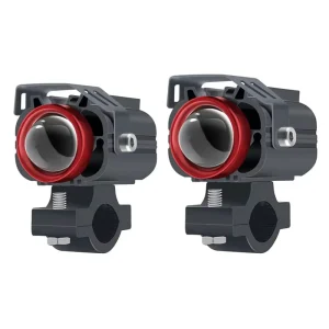 2Pcs Dual Color LED Motorcycle Spotlight Headlamp ATV Scooter Driving Lights Motorcycle Lighting