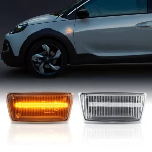 2Pcs Dynamic Auto Lighting System For Opel Adam Astra H LED Turn Signal Light Side Marker Lamp