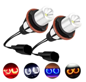 2Pcs Error Free Angel Eye Halo Ring Marker Side Light LED Bulb 5W Car Headlight Fog Lamp for BMW E39 E53 E60 E61 E63 X5 530i
