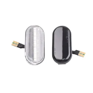 2Pcs LED Car Side Marker Repeater Turn Signal Light for Nissan Tiida C11 Note E11 NE11 Micra K12 NP300 Navara D40 Qashqai J10