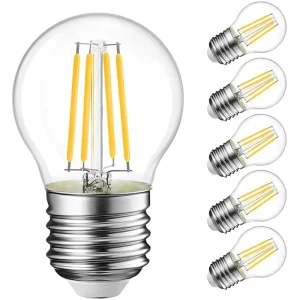 2W 4W 6W 8W P45 G45 E26 E27 Low Voltage AC DC 3V 12V 24V E27 B22 Clear Indoor Dimmable Edison Filament Bulb Amber C35