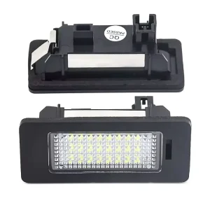 2pcs 24 LED White License Plate Lights OEM Replacement Kit Fit for Skoda Car Number Plate Lamps