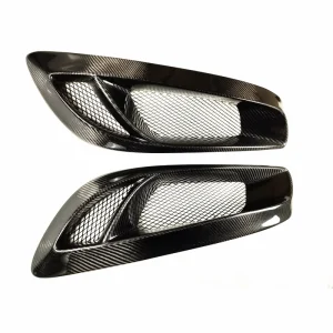 2pcs Carbon Fiber Front Fog Light Cover Trim for Hyundai Genesis Coupe