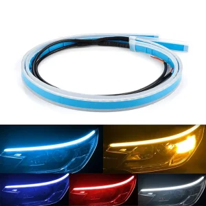 2pcs DRL for Cars LED Lighting Strip Daytime Running Lights Flexible Waterproof Strips Light 12V Car Accessories Auto Headlight