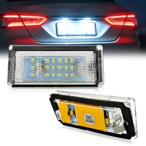 2pcs LED Car License Plate Number Lights Assembly for BMW E46 4D Sedan/5D Touring 3 Series Sedan Touring/Estate/Compact