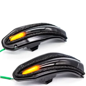 2pcs LED Dynamic Turn Signal Lamps for Toyota RAV4 XA40 Highlander XU50 RAV4 4Runner Harrier Signal Sequential Side Mirror Light