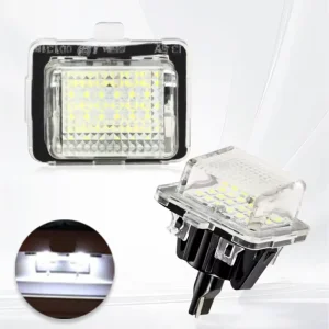 2pcs LED License Plate Light for Benz W204 5D W207 W212 W216 W221 18 LEDs Car Lights Car Accessories