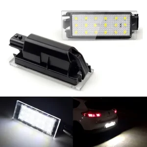2pcs LED Number Plate Light for Renault Clio Laguna 2 Megane 3 Twingo Master Vel Satis Wind Trafic Twizy License Plate Light