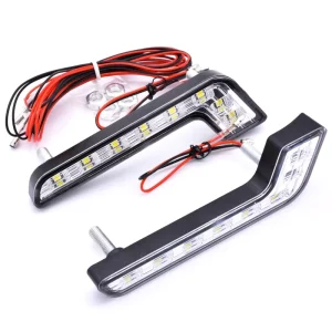 2x 8 LED DRL Daytime Running Head Lamp L Shape Fog Light
