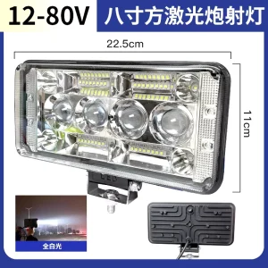 3 4 5 8 INCH 12 80 V off Road LED Working Light for Car Fog Lamp Off Road Motorcycle