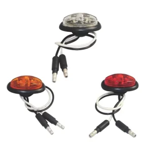 3/4 Inch Mini Oval LED Marker & Clearance Light Truck Side Marker Lights