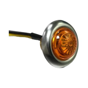 3/4″ Round LED Bullet Marker Lights Front Rear Side Marker 3LED Turn Warn Light Trailer Van Truck Side Signal Light