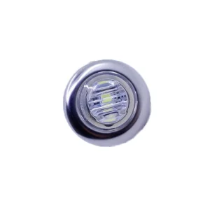 3/4″ Round LED Clearance Light Front Rear Side Marker Light for Truck Car Bus Trailer Van Caravan Boat