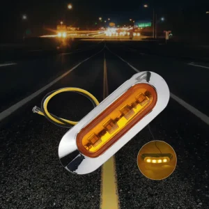 3/4″ Round Waterproof IP65 Car Truck Warning Light Trailer Truck Light LED Side Marker Light