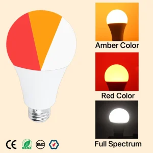 3 Color Change 3 5 7 9 11W A19 E26 E27 Bright 4000K Natural Sunlight Full Spectrum Light Bulb for Indoor Bedroom LED Bulb