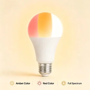 3 Color Change No Blue Light A19 LED Lamp Bulb AC 85-265V E26/E27 5W/7W/9W Residential Healthy Sleep LED Bulb