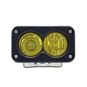 3 Inch 20W White Yellow Combo Beam Car Hood LED Work Light Auxiliary Lighting Headlight Fog Lamp for Auto Exterior Lighting