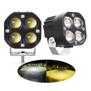 3 Inch 40W 8D LED Lens Work Light 12V 24V White Amber Fog Driving Lamp Spotlight for Car 4×4 Truck Tractor Motorcycle