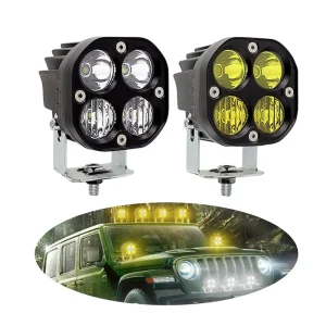 3 Inch 40W LED Work Light White Yellow Car Spot Flood Combo Beam Fog Driving Light for Jeep Off Road 4X4 Moto Truck ATV