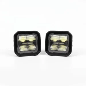 3 Inch Flush Mount LED Pods Off Road Backup Driving Lights for Truck Bumper Jeep Wrangler SUV Off Road Accessories 4×4