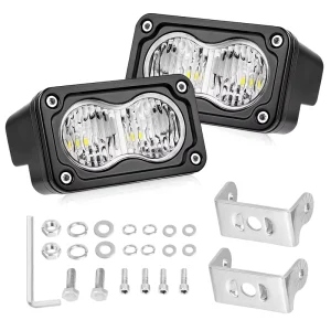 3 Inch LED Pod Lights LED Motorcycle Pods White S1 Pods Flood Pod Lights for Ebike Accessories