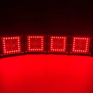 3 Inch Off Road LED Car Driving Pod Work Light with RGB Halo Ring Sequential Lighting 12-24V DC
