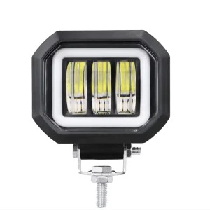 3 Inch Square 30W LED Auxiliary Front Lights for Vehicles DRL Fog Lamp for Road ATV SUV
