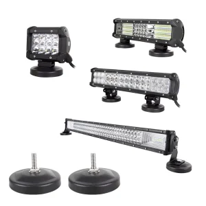 3 Inch Strong Magnetic Base Mounting Bracket LED Work Light Bar Holder for Offroad SUV ATV UTB Truck