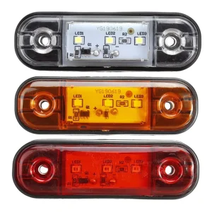 3 LED 12 24V Universal Car Trailer Truck Side Marking Light Settlement Light Side Marking Indicator Light