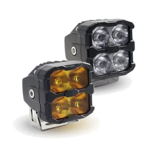 3” LED Auxiliary Work Light for Off Road Vehicles Clear Yellow Lens Amber Bronco Wrangler F150 Tacoma Hilux