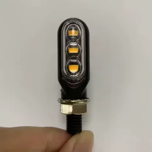 3 LED Flowing Mini Lights Motorcycle Turn Signals LED Signal Lights Motorcycle Accessories