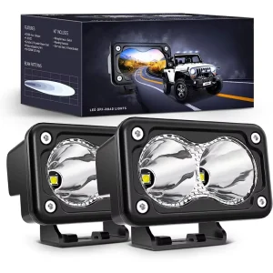 3″ Motorcycle Led Work Pods 1300LM LED Driving Light Super Spotlight Offroad Fog Auxiliary Lamp For Motorbike ATV Truck Boat