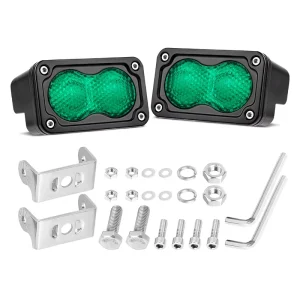 3” Scene Led Lights Green Wide Diffusion LED Pods for Off-road IP68 Surface Mount LED Pods Accessories for Off Road Vehicles