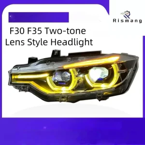 3 Series F30 F35 Headlight Assembly LED Daytime Running Lights 12V 6000K Yellow/White Universal Fitment