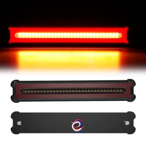 3 in 1 Car Brake Stop Tail Rear Lights 109 LED Sequential Turn Signal Lamp DRL Taillight for Truck Trailer ATV 12V 24V Red Amber