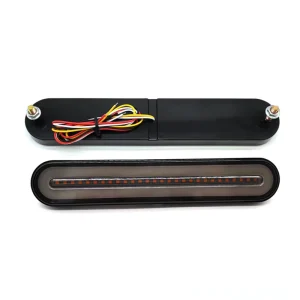 3 in 1 Neon LED Trailer Truck Brake Light Waterproof Red Yellow Tail Brake Stop Light Flowing Turn Signal Lamp 12-24V