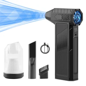 3 in 1 Potable Vacuum Cleaner Rechargeable Compressed Air Duster Blower 120000rpm Fan Keyboard Cleaner for Car Home Work Light
