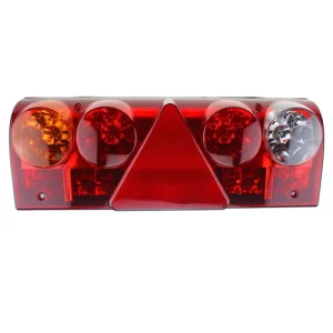 3 in 1 Stop Turn Brake Light 24V Red Tail Light Lamp LED Truck Light