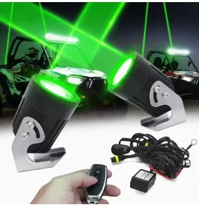 3 inch LED Off-Road Light Bar RGB Flagpole Beach Car Spotlight SUV Modified Fog Light Remote Control Antenna Light