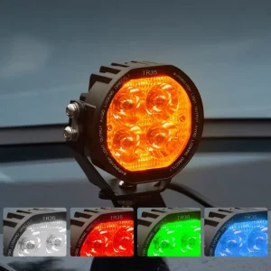 3.5 Inch Amber LED Pod Ditch Light Auxiliary Driving Spot Light for Jeep Prado Ranger Nissan Patrol Isuzu D Max UTV Off Road 4X4